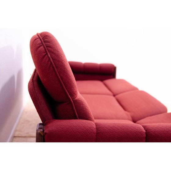 Image 1 of Vintage 3-seater sofa in beech wood, 1970