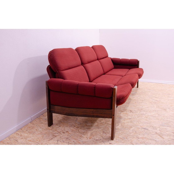 Image 1 of Vintage 3-seater sofa in beech wood, 1970
