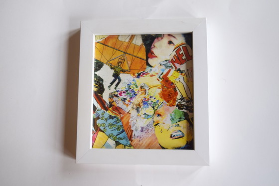 Image 1 of 80's collage in frame