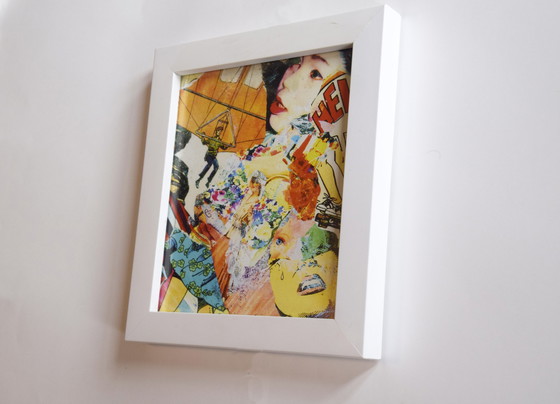 Image 1 of 80's collage in frame