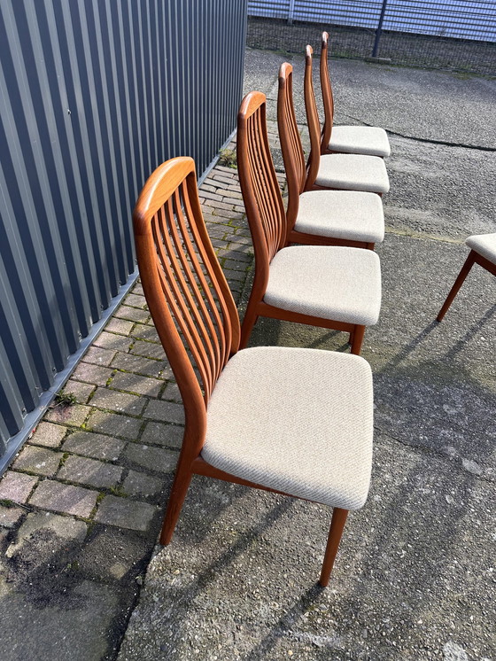 Image 1 of 6x dining chairs teak