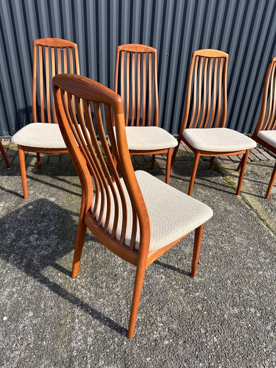 Image 1 of 6x dining chairs teak