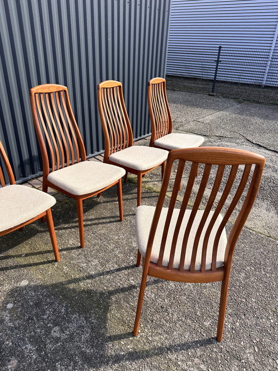 Image 1 of 6x dining chairs teak