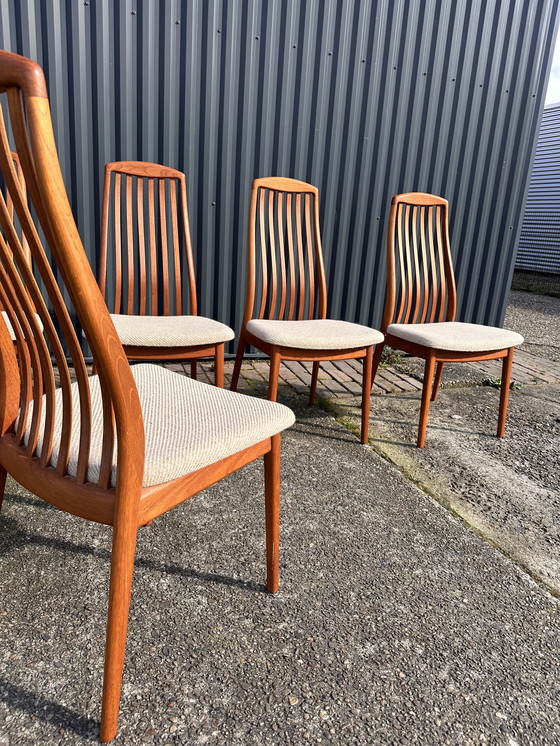 Image 1 of 6x dining chairs teak