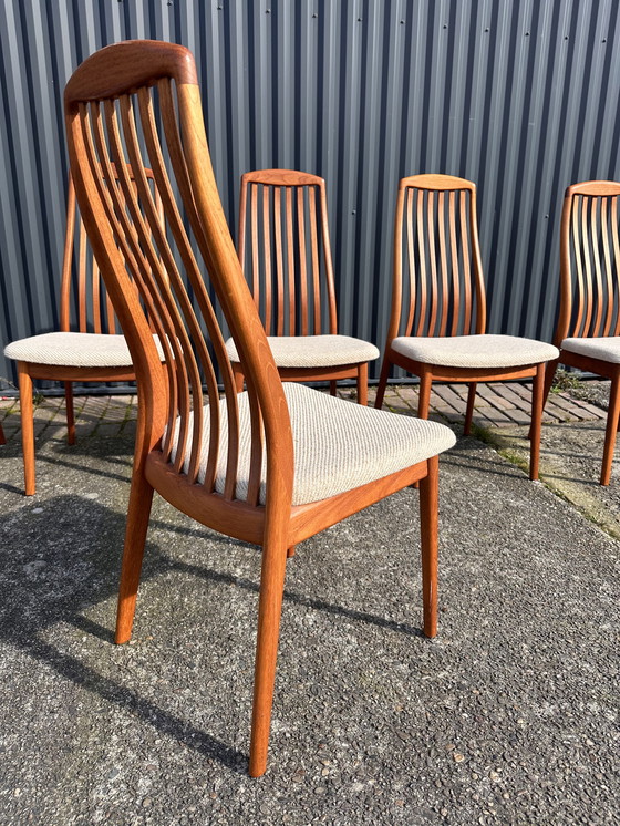 Image 1 of 6x dining chairs teak