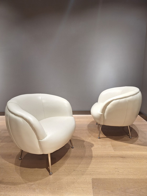 Image 1 of Set Of 2 Vintage Armchairs Years' 1980s