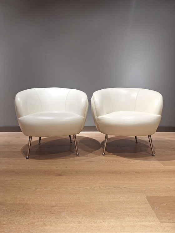Image 1 of Set Of 2 Vintage Armchairs Years' 1980s