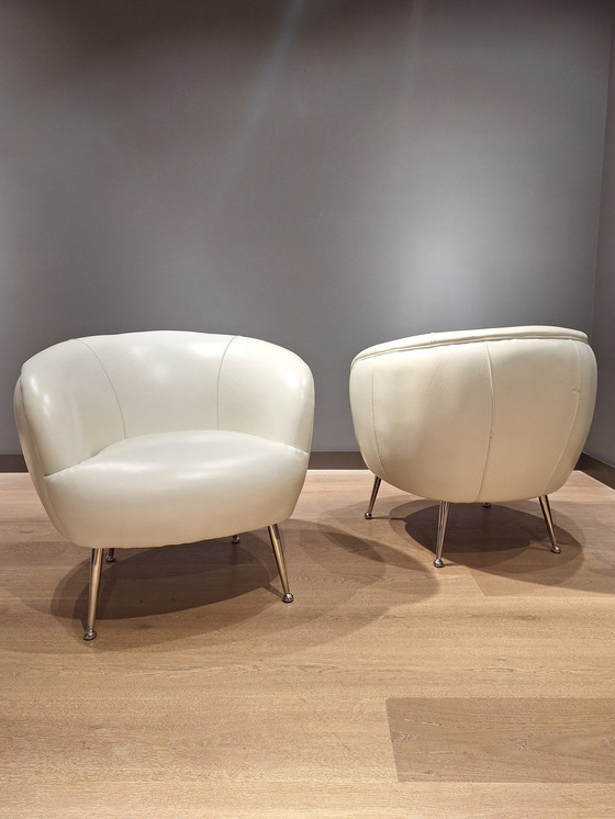 Image 1 of Set Of 2 Vintage Armchairs Years' 1980s