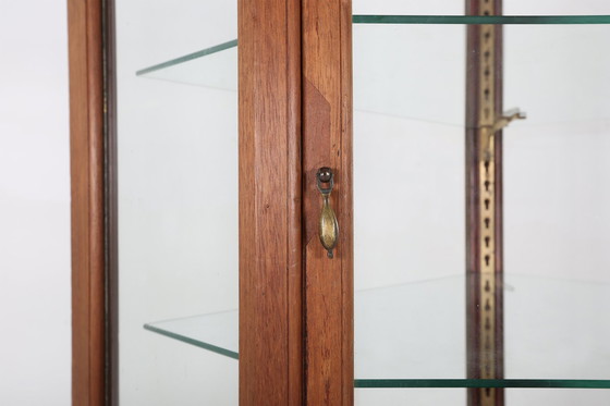 Image 1 of Antique French Counter Display Case In Oak, 1890S