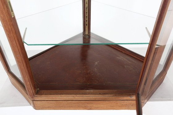 Image 1 of Antique French Counter Display Case In Oak, 1890S