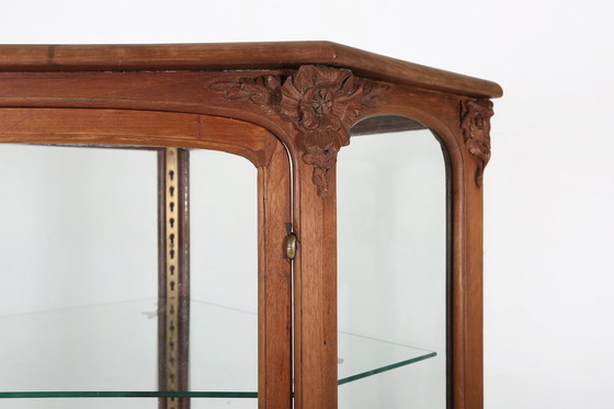 Image 1 of Antique French Counter Display Case In Oak, 1890S