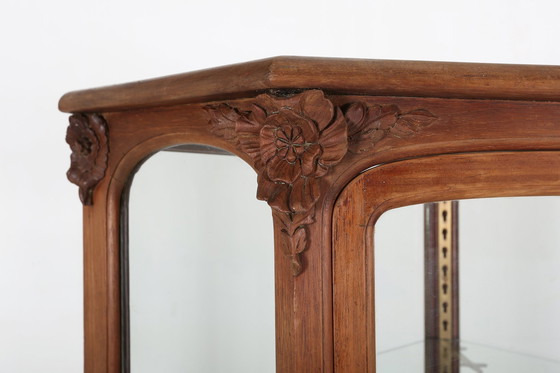 Image 1 of Antique French Counter Display Case In Oak, 1890S