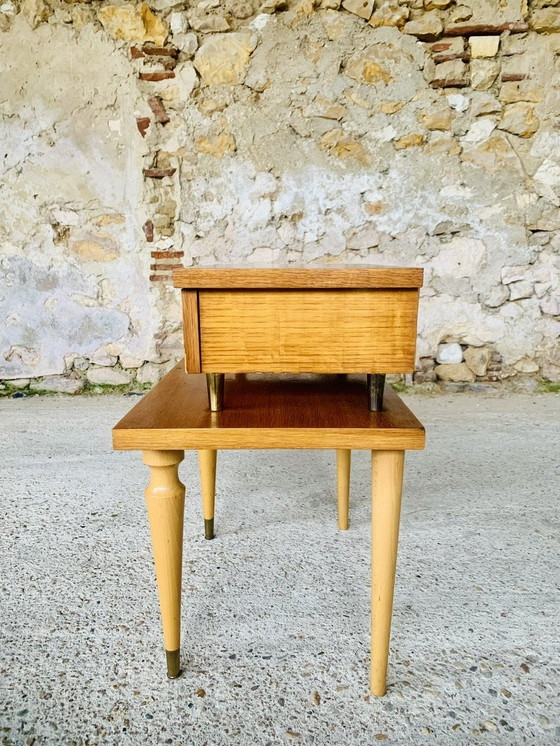 Image 1 of Mid-Century, Scandinavian Style Nightstand/Side Table, 1960’S