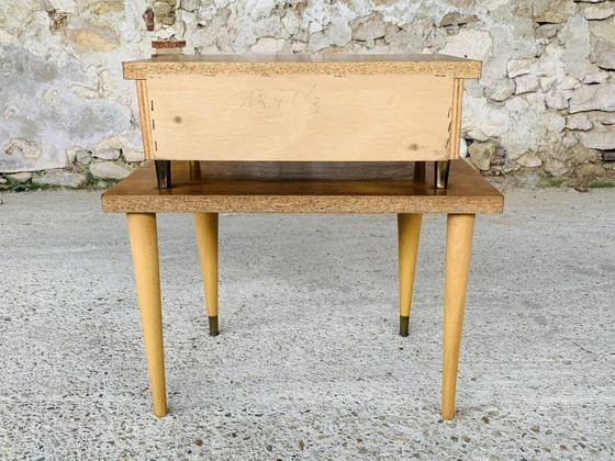 Image 1 of Mid-Century, Scandinavian Style Nightstand/Side Table, 1960’S