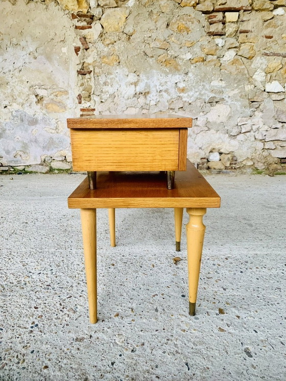 Image 1 of Mid-Century, Scandinavian Style Nightstand/Side Table, 1960’S