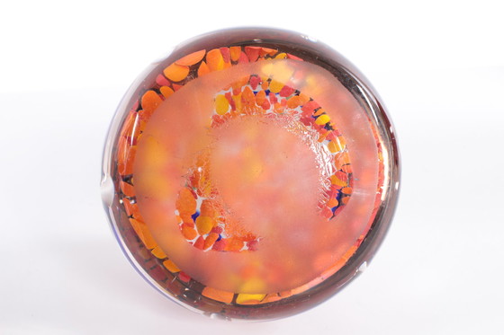 Image 1 of Paperweight orange with bows black/white/green