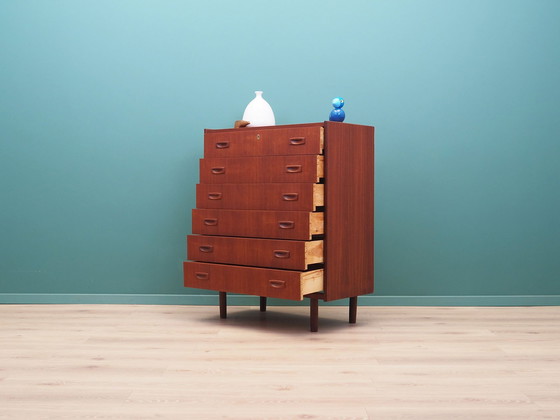 Image 1 of Teak Chest Of Drawers, Danish Design, 1970S, Made In Denmark