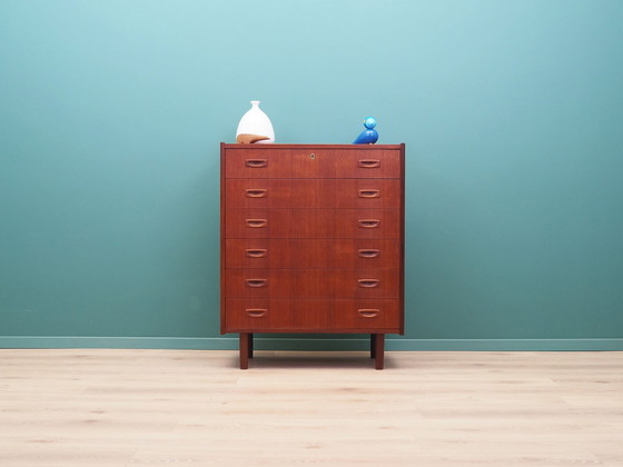 Image 1 of Teak Chest Of Drawers, Danish Design, 1970S, Made In Denmark