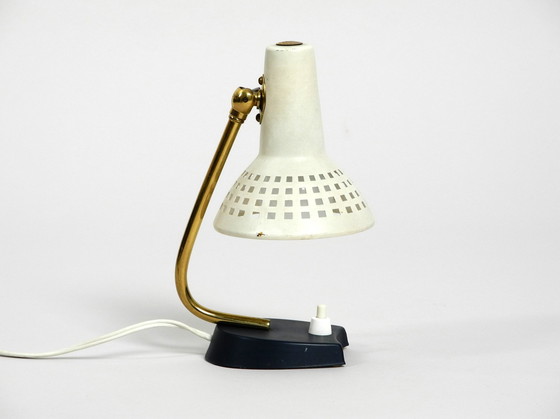 Image 1 of Very Nice Mid Century Modern Metal Bedside Lamp With Adjustable Shade