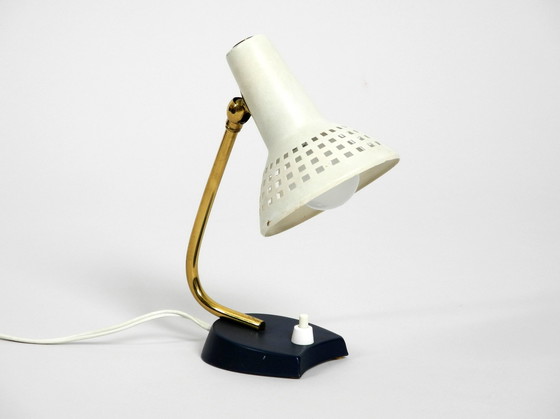 Image 1 of Very Nice Mid Century Modern Metal Bedside Lamp With Adjustable Shade