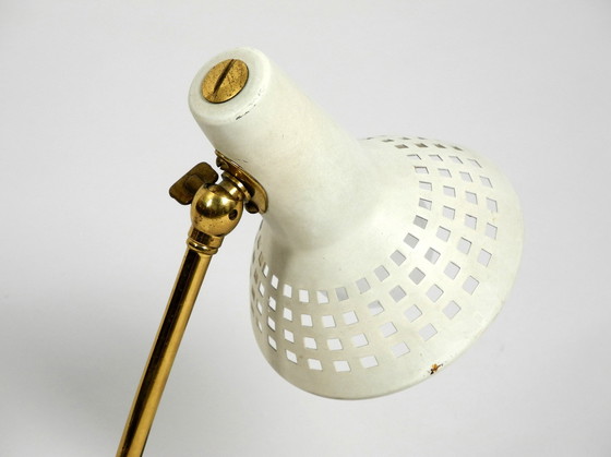 Image 1 of Very Nice Mid Century Modern Metal Bedside Lamp With Adjustable Shade