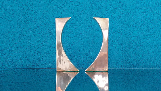 Image 1 of 2X Brass Candle Holder 1970'S. 