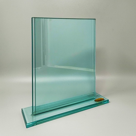 Image 1 of 1970s Gorgeous Crystal Photo Frame By Gianfini. Made in Italy