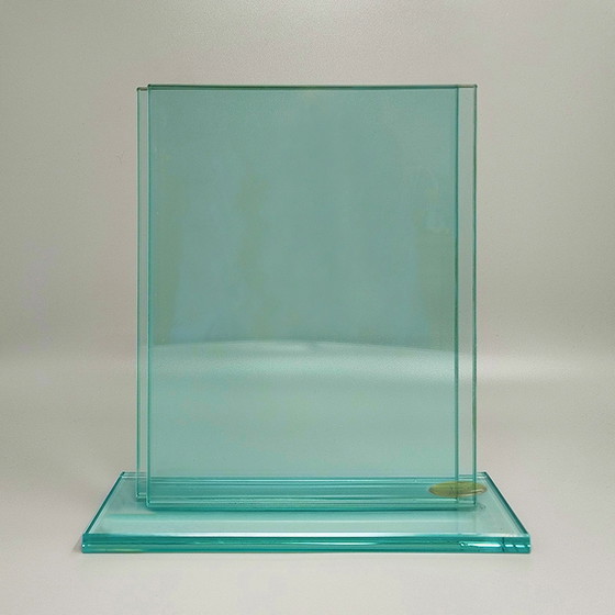 Image 1 of 1970s Gorgeous Crystal Photo Frame By Gianfini. Made in Italy