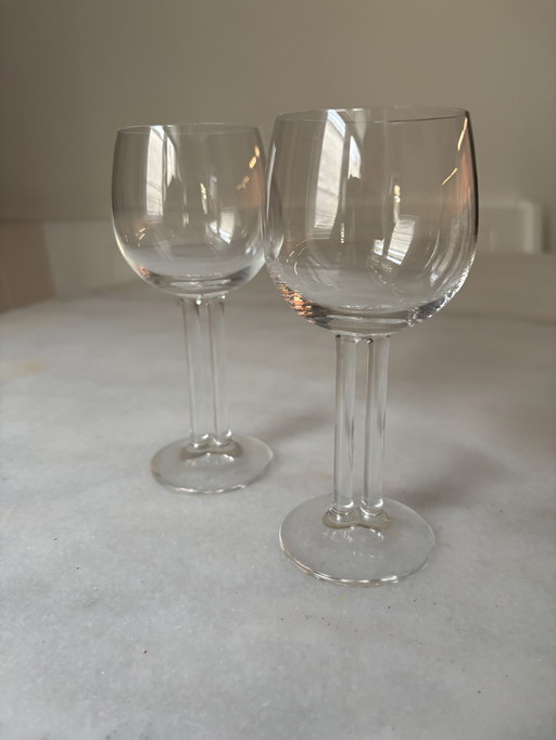 2X Rosenthal X Mario Bellini Red Wine Glasses