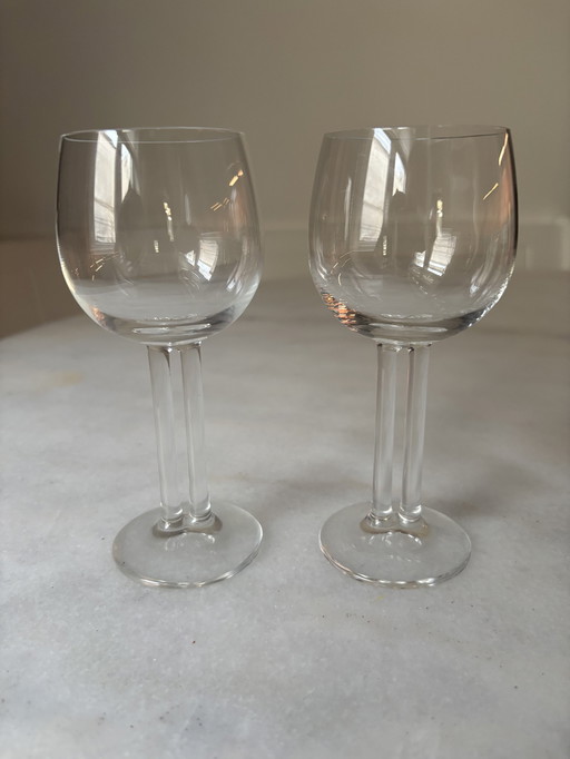 2X Rosenthal X Mario Bellini Red Wine Glasses