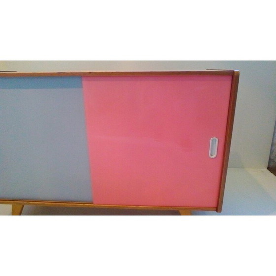 Image 1 of Mobile contenitore vintage con ante scorrevoli di Jiri Jiroutek per Interi Praha, 1960