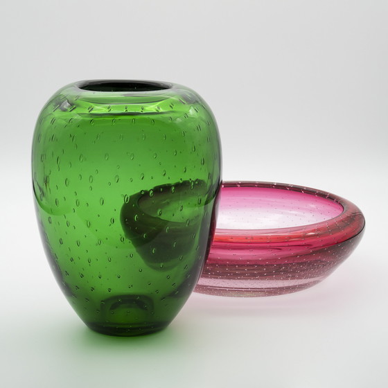 Image 1 of Iconic Design Walter Dexel Dexel-Ei WMF Art Déco Modernist Glass Vase Design 37'