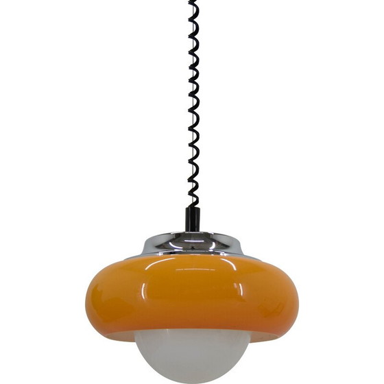 Image 1 of Mid century adjustable pendant lamp by Harvey Guzzini for Meblo, Italy 1970s