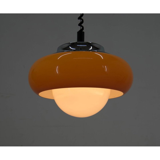 Image 1 of Mid century adjustable pendant lamp by Harvey Guzzini for Meblo, Italy 1970s