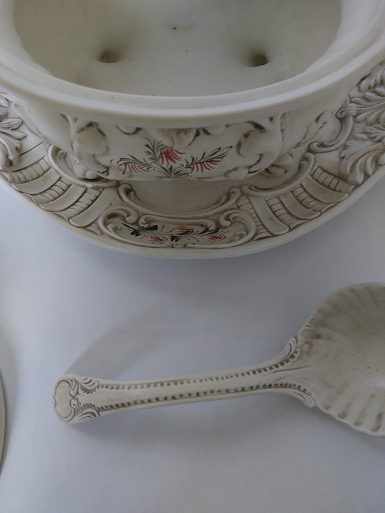 Image 1 of V. Bassano Soup Tureen With Ladle - Made In Italy