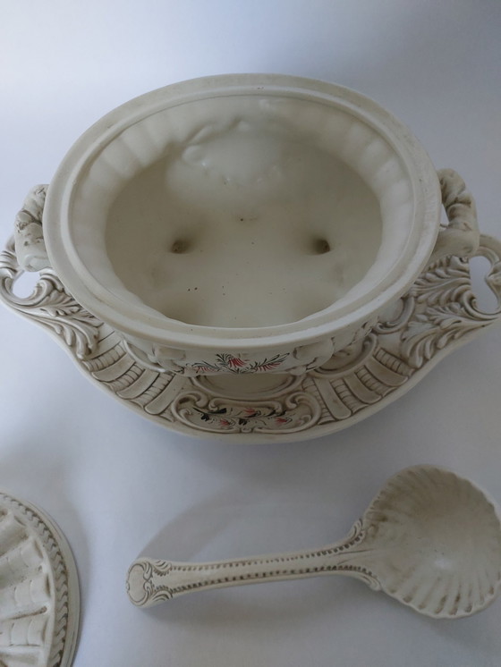 Image 1 of V. Bassano Soup Tureen With Ladle - Made In Italy