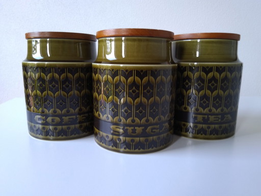 3x Hornsea Heirloom storage jar