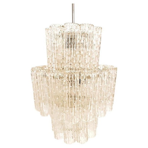 1X Midcentury Modern Murano Chandelier, Toni Zuccheri For Venini, Italy 1960S