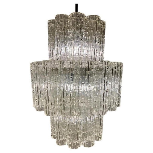 1X Midcentury Modern Murano Chandelier, Toni Zuccheri For Venini, Italy 1960S