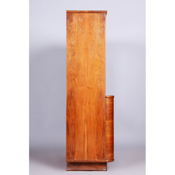 Image 1 of Libreria vintage in noce Art Déco, Repubblica Ceca, anni '50