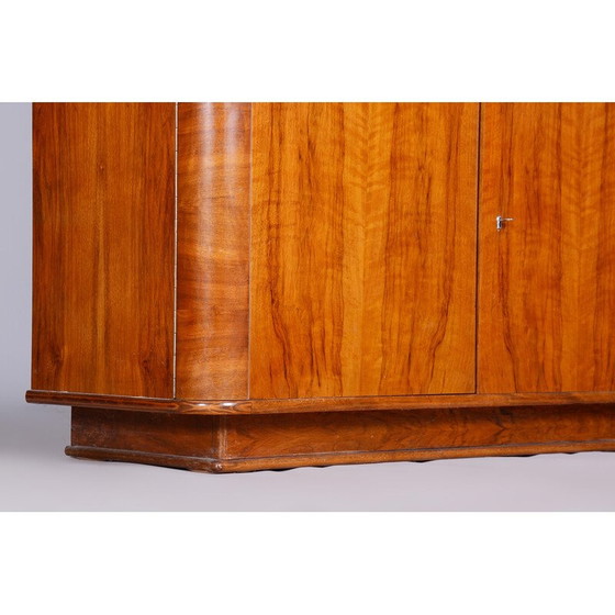 Image 1 of Libreria vintage in noce Art Déco, Repubblica Ceca, anni '50