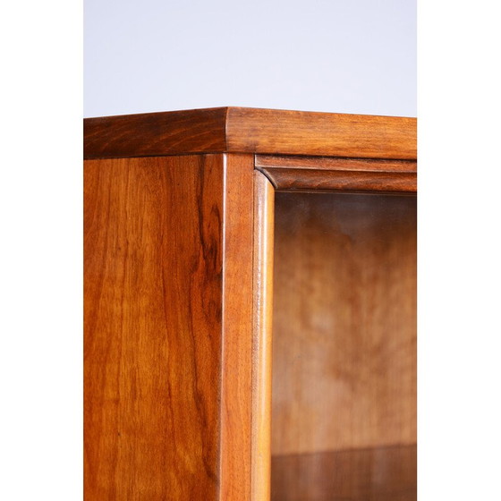 Image 1 of Libreria vintage in noce Art Déco, Repubblica Ceca, anni '50