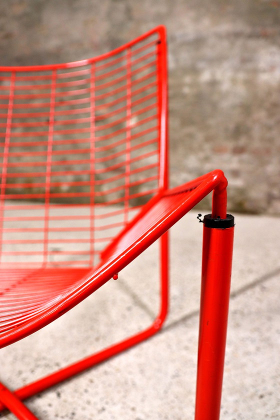 Image 1 of IKEA Jarpen - 2x Red Lounge chairs and 1 table