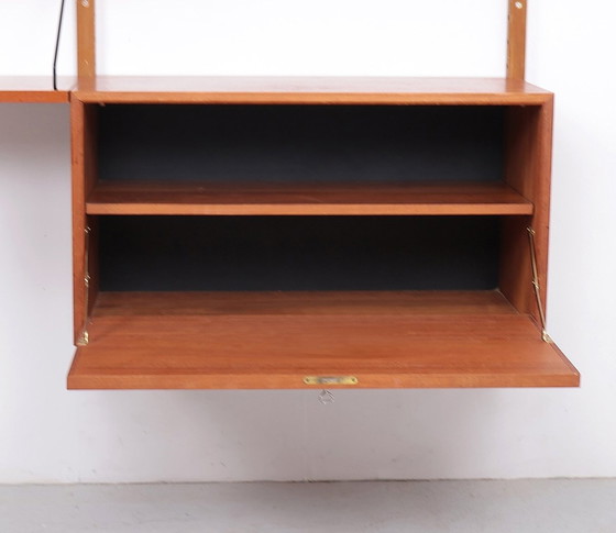 Image 1 of Poul Cadovius Teak Wall Cabinet With Magazine Shelf