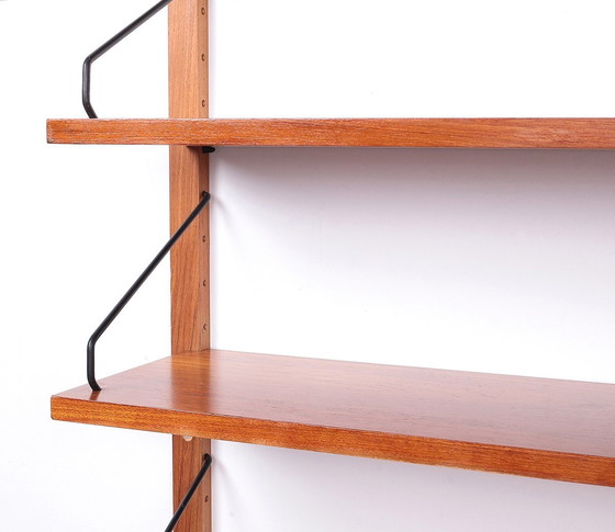 Image 1 of Poul Cadovius Teak Wall Cabinet With Magazine Shelf