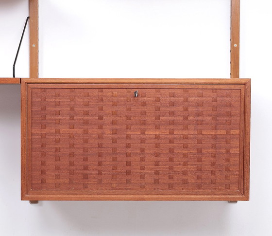 Image 1 of Poul Cadovius Teak Wall Cabinet With Magazine Shelf