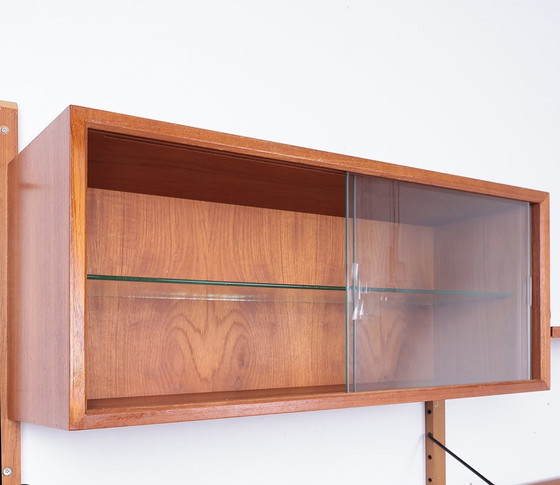 Image 1 of Poul Cadovius Teak Wall Cabinet With Magazine Shelf