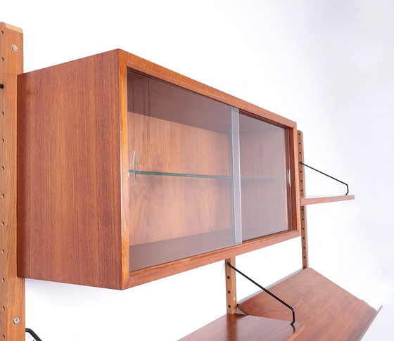 Image 1 of Poul Cadovius Teak Wall Cabinet With Magazine Shelf