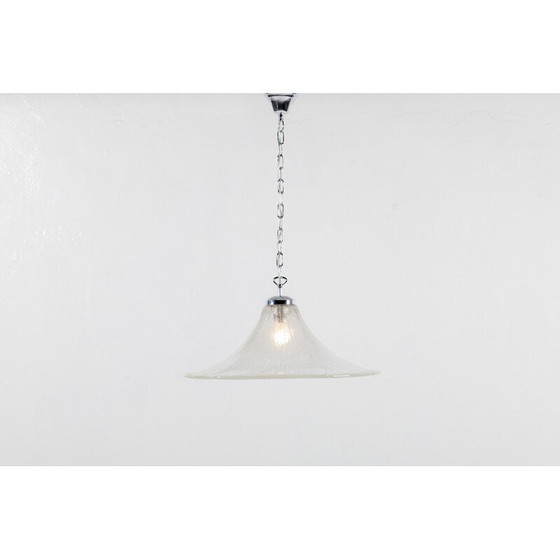 Image 1 of Vintage frosted glass pendant lamp for Limburg, 1960