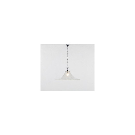 Image 1 of Vintage frosted glass pendant lamp for Limburg, 1960